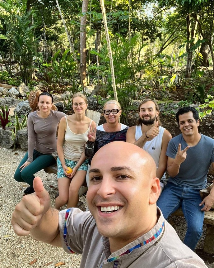 Stanley and Irena at their jungle retreat in Quintana Roo